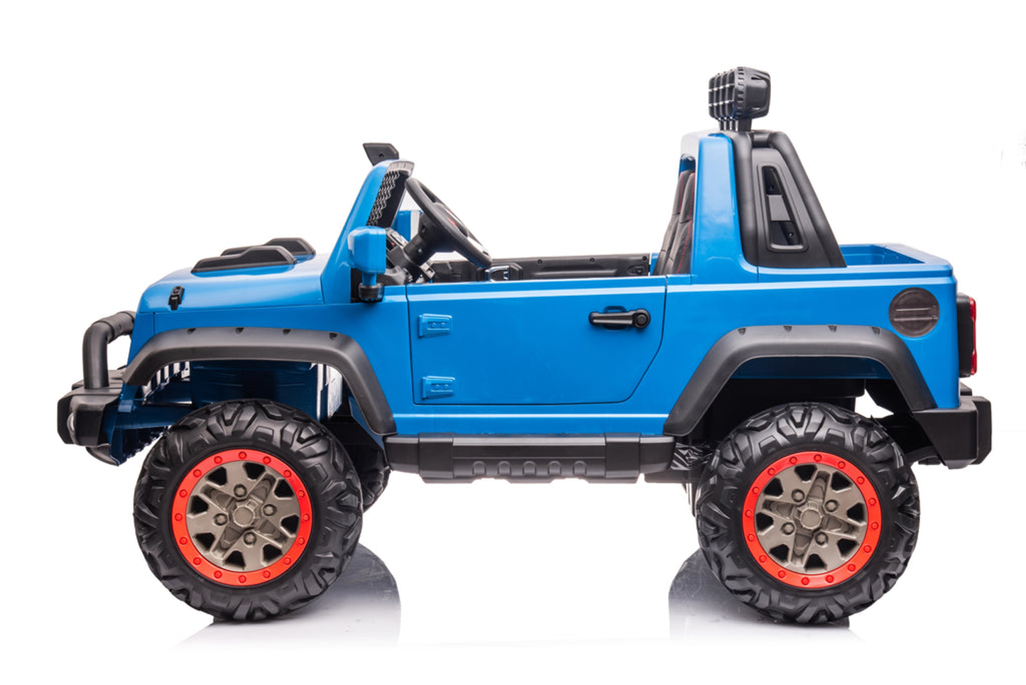 24V Freddo Toys Jeep with Top Lights 2 Seater Ride on Blue-2