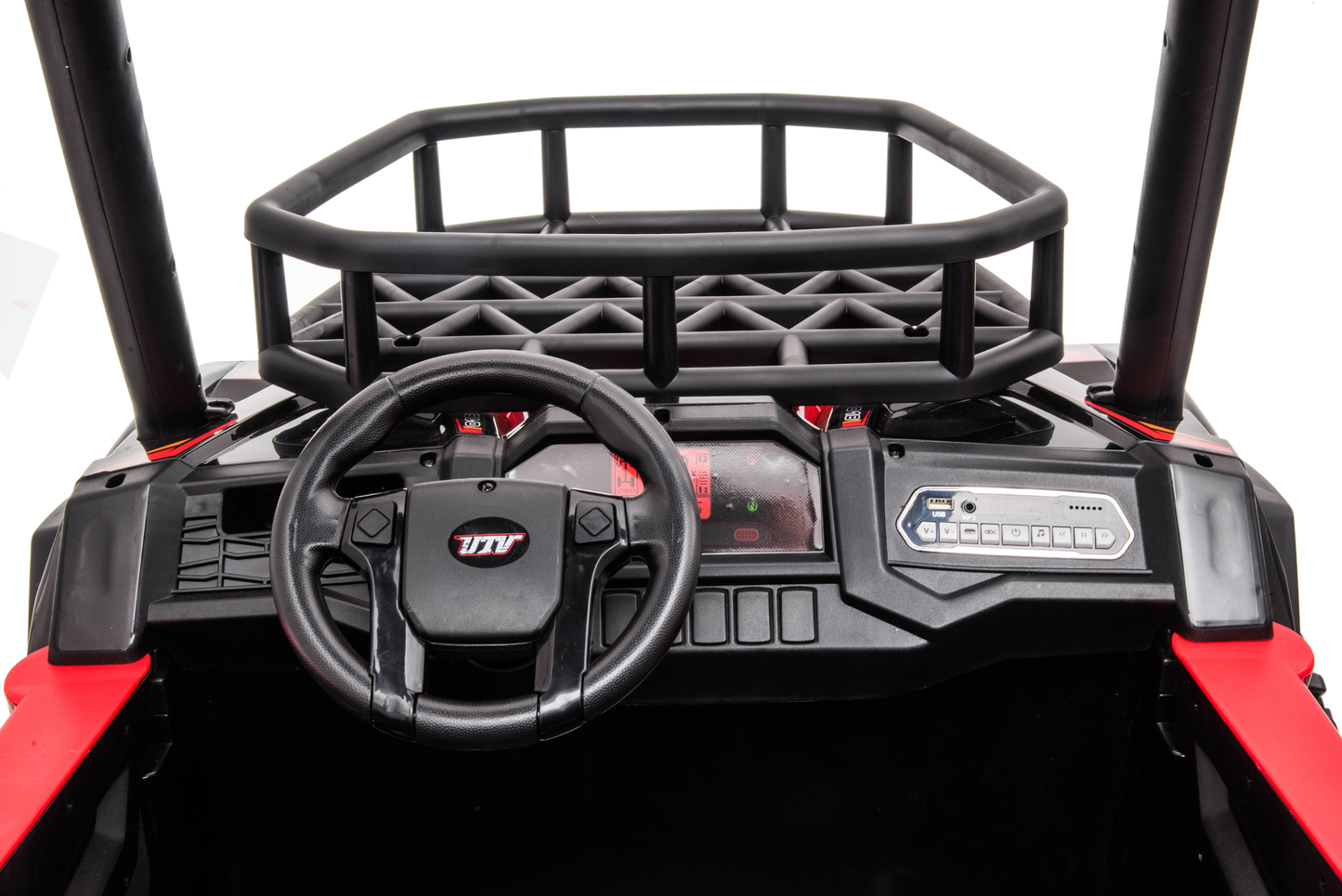 24V 4x4 Freddo Toys Off Road UTV 2 Seater Ride on Red-7