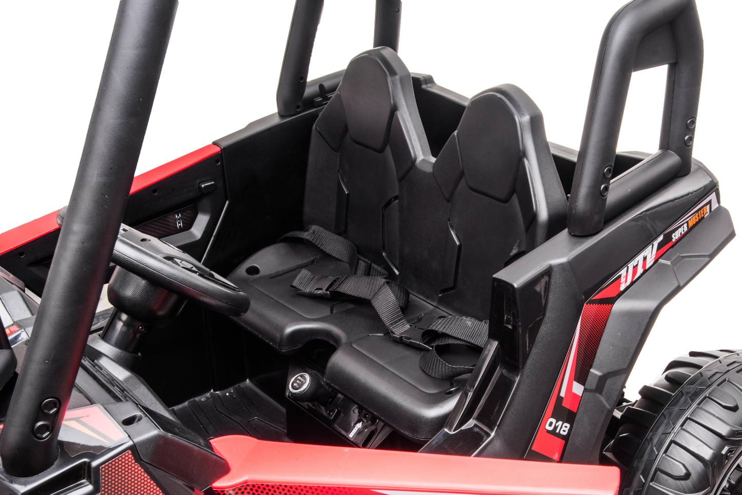 24V 4x4 Freddo Toys Off Road UTV 2 Seater Ride on Red-8