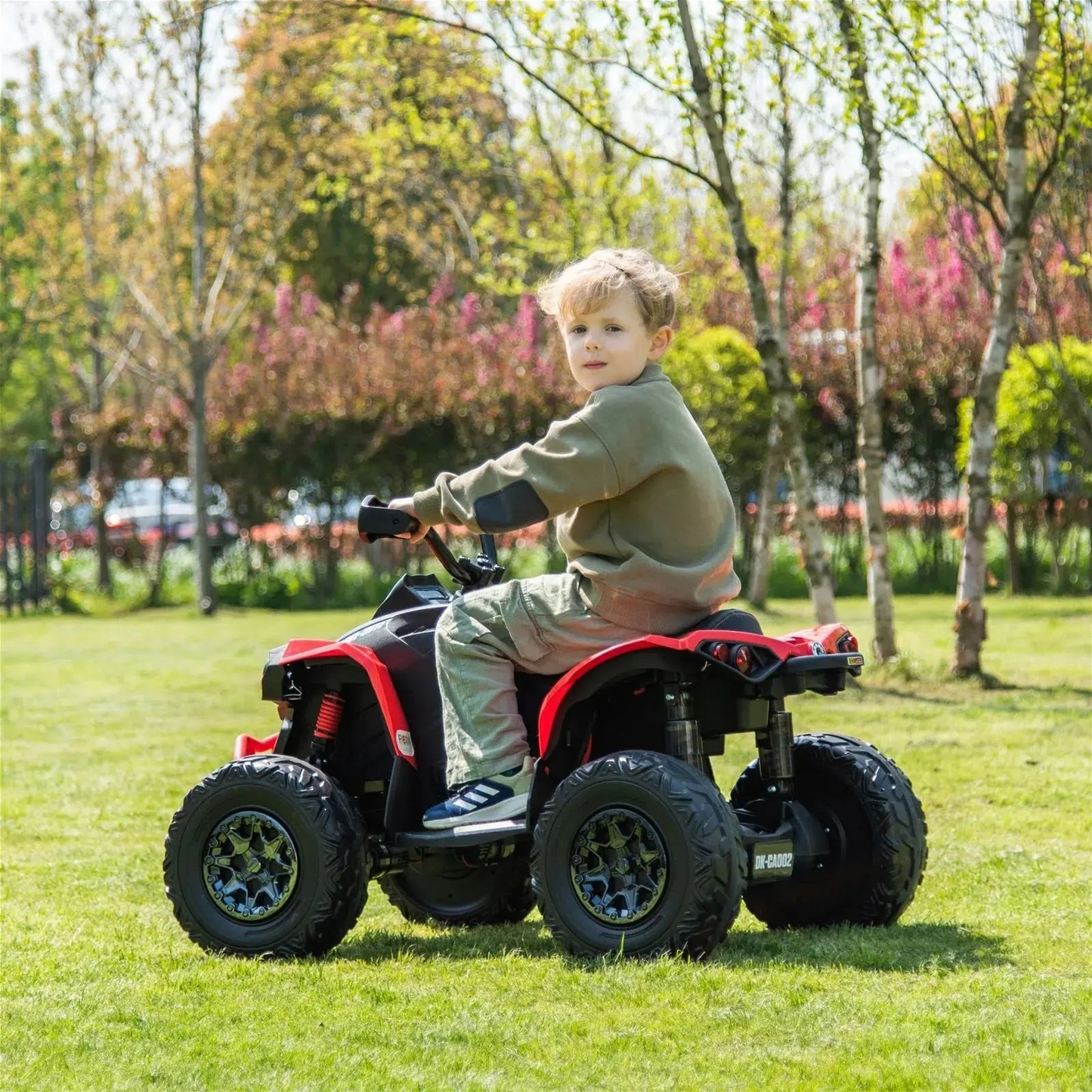 24V Can Am Renegade 1-Seater Kids ATV Red-4