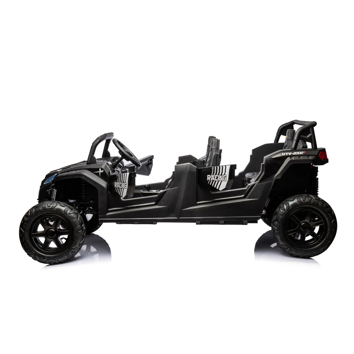 48V Freddo Beast XL: World's Fastest Kids' 4-Seater Black-2