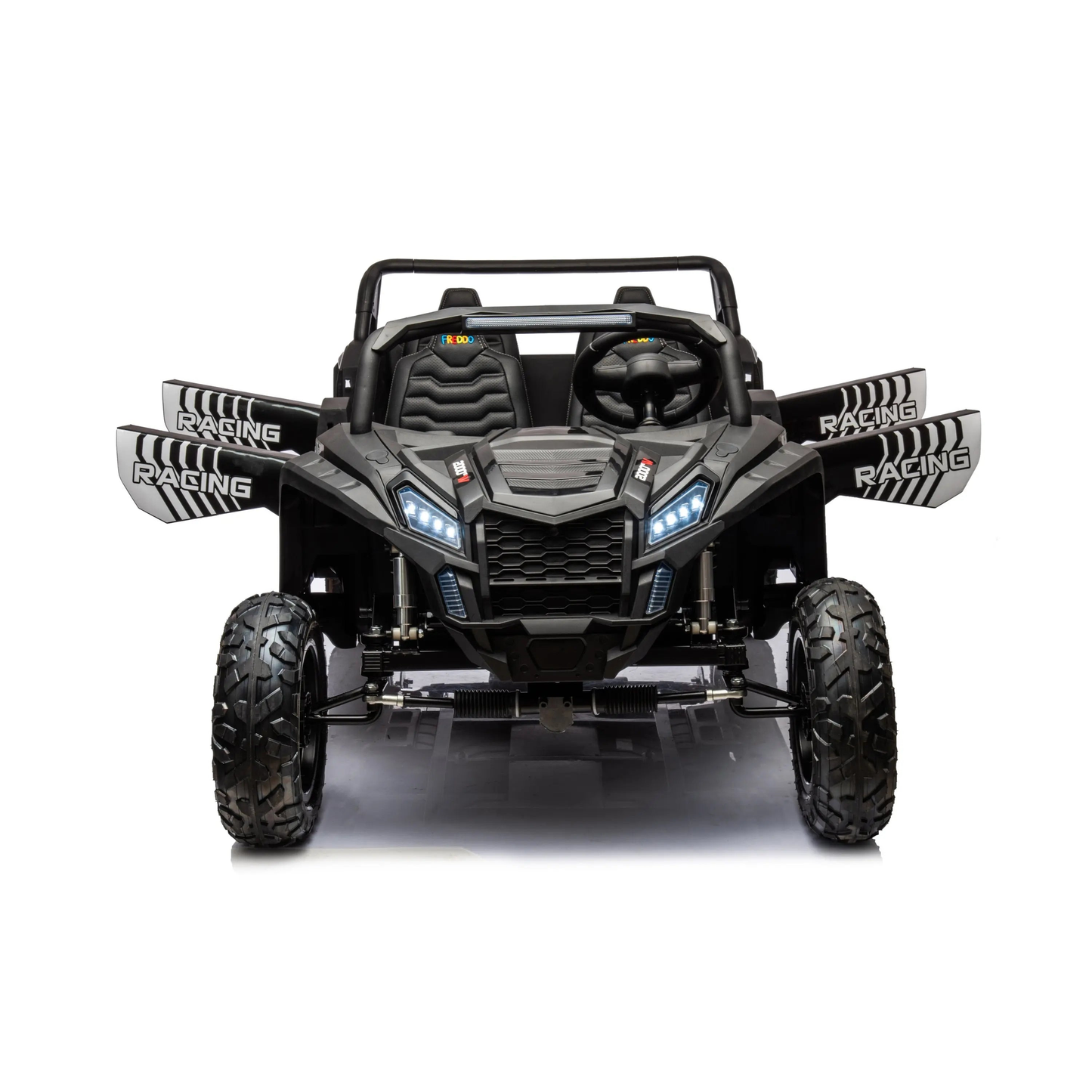48V Freddo Beast XL: World's Fastest Kids' 4-Seater Black-4