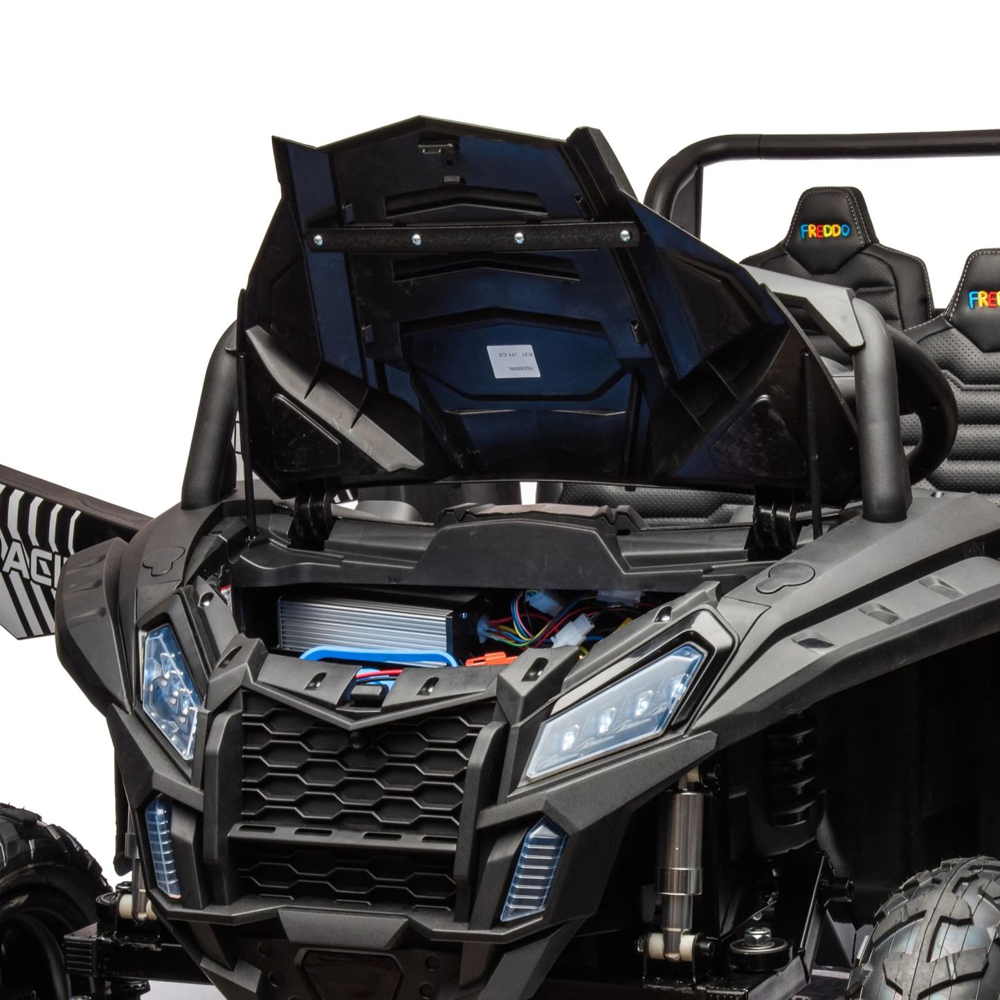 48V Freddo Beast XL: World's Fastest Kids' 4-Seater Black-10