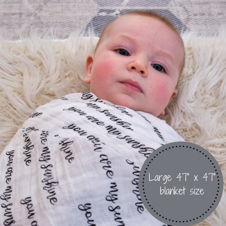 You Are My Sunshine Swaddle-4