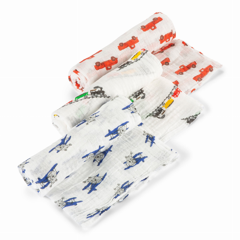 Planes, Trains, and Trucks OH MY Swaddle Set