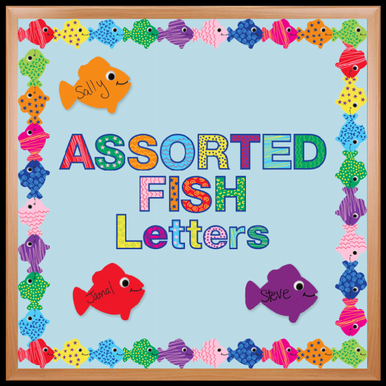 Assorted Fish Punch-Out Letters-3