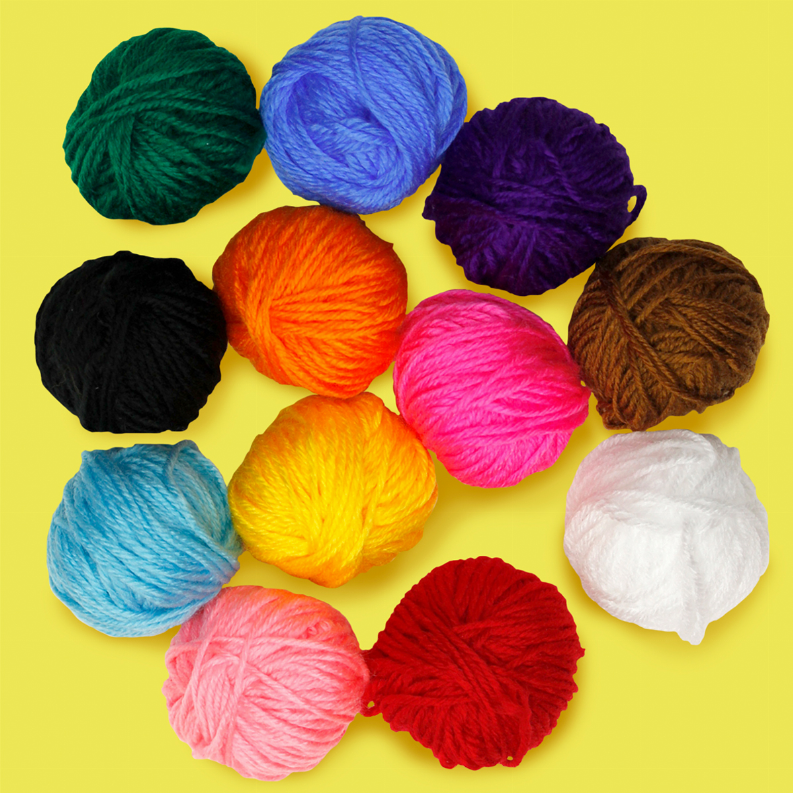 Assorted Yarn Pack (12 Colors)-4