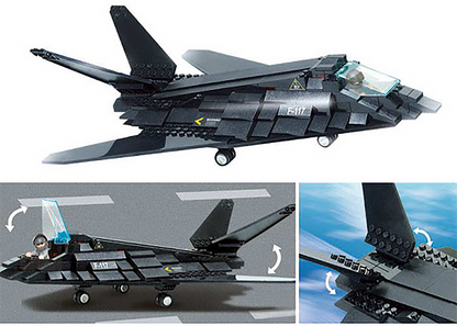 Air Force Stealth Bomber Building Brick Kit (209 Pcs)-3