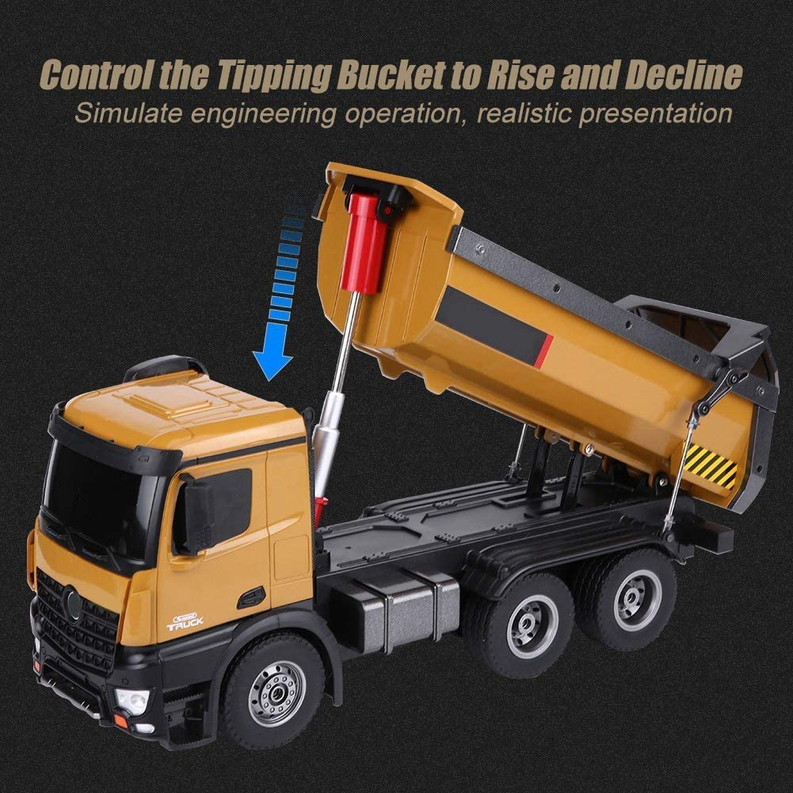 Dump Truck RC 10 Channel Construction Radio Control Model (1:14 Scale)-2