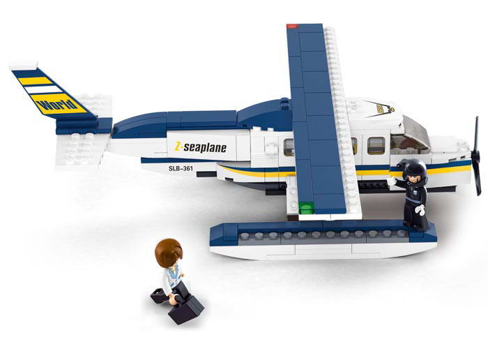 Z Seaplane Aviation Building Brick Kit (214 pcs)-4