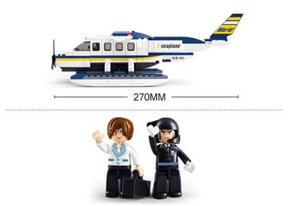 Z Seaplane Aviation Building Brick Kit (214 pcs)-5