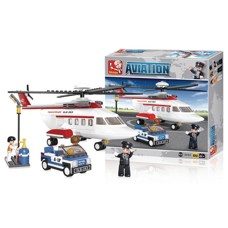 Aviation Personal Helicopter Building Brick Kit (259 Pcs)-2