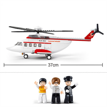 Aviation Personal Helicopter Building Brick Kit (259 Pcs)-4