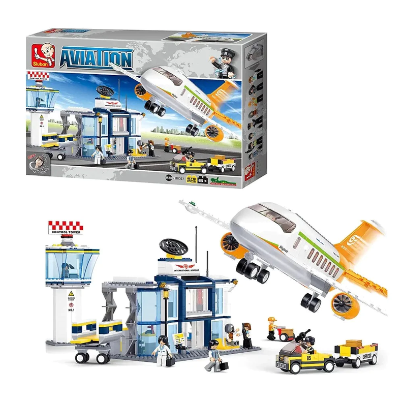 Aviation International Airport Building Brick Kit (678 Pcs)