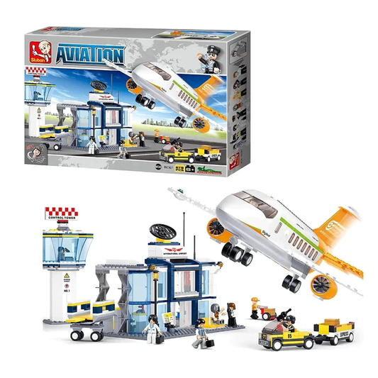 Aviation International Airport Building Brick Kit (678 Pcs)