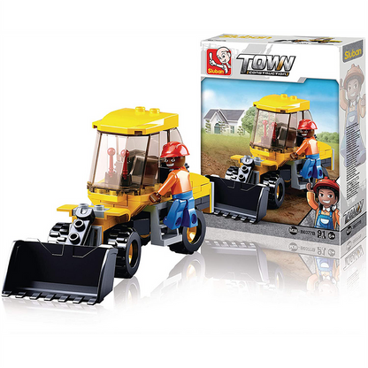 4-in-1 Construction Traxcavator Building Brick Display Set-5