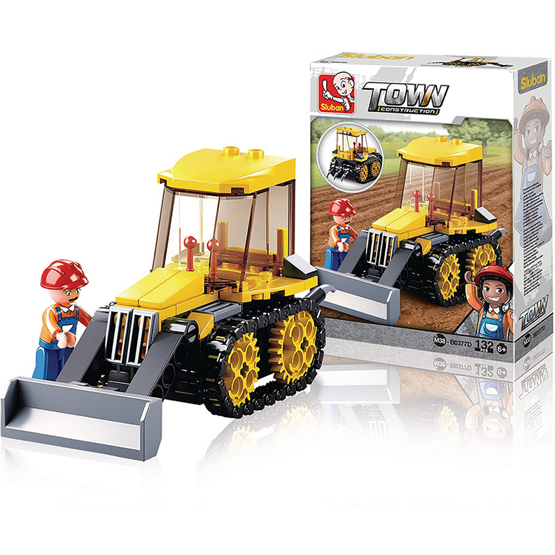 4-in-1 Construction Traxcavator Building Brick Display Set-7