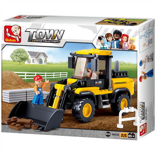 Construction Forklift Truck Building Brick Kit (212 Pcs)