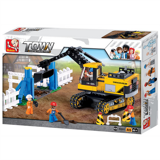 Construction Traxcavator Building Brick Kit (614 pcs)