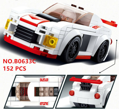 Car Club Knight Race Car Building Brick Kit (152 pcs)-2