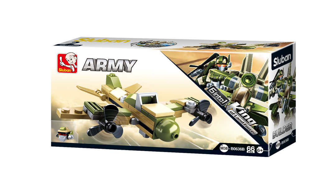 Army Transformer 6-in-1 Building Brick Display Set (448 Pcs)-4