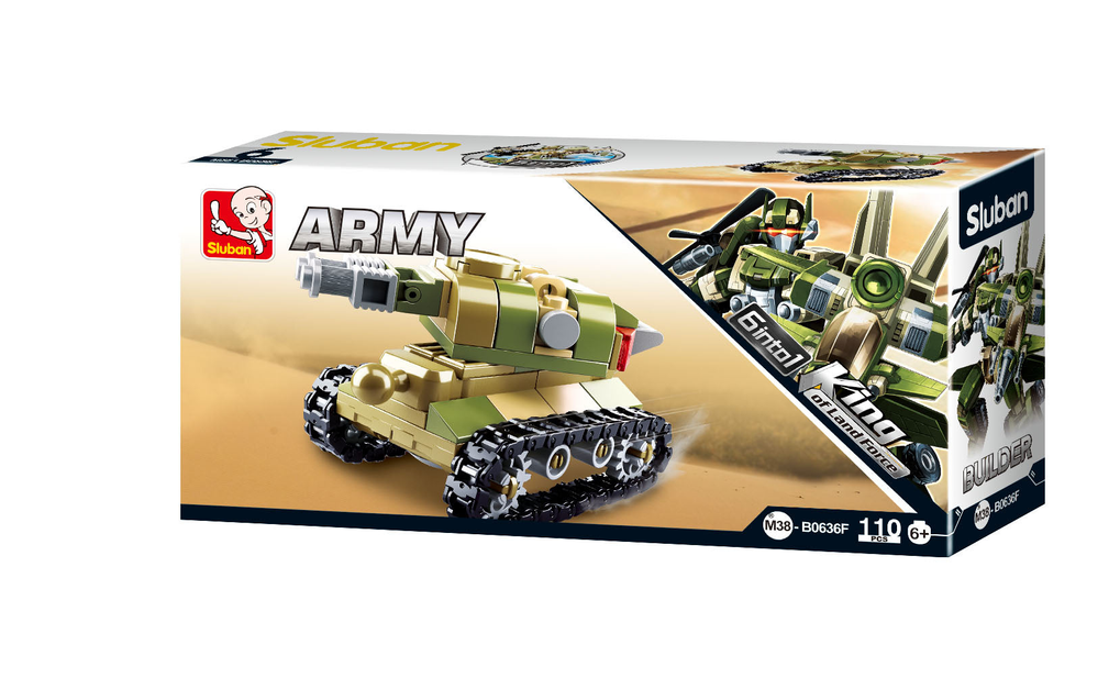 Army Transformer 6-in-1 Building Brick Display Set (448 Pcs)-8