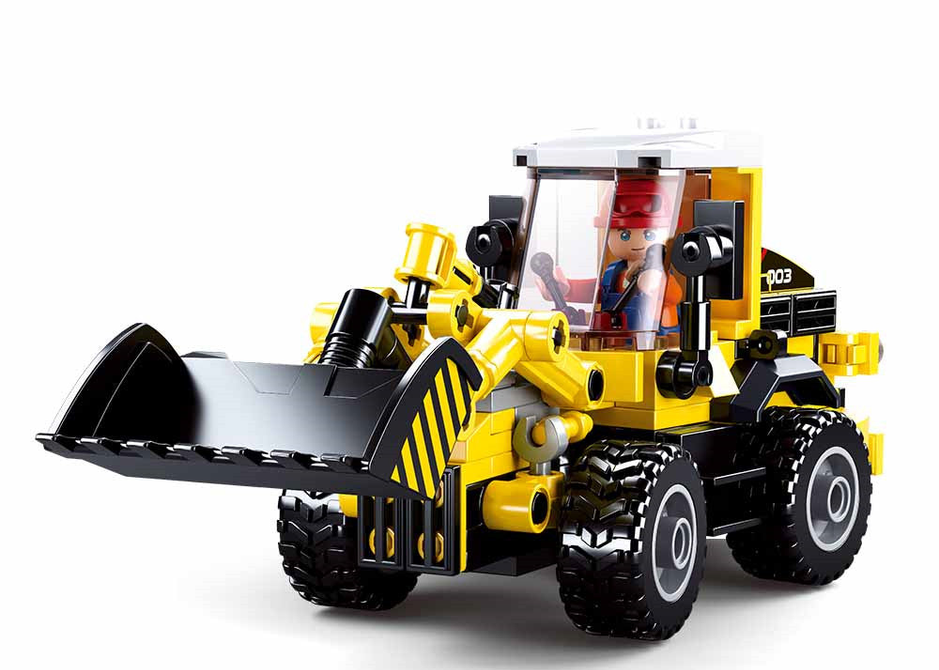 2-in-1 Forklift Construction Truck Building Brick Kit (200 pcs)-2