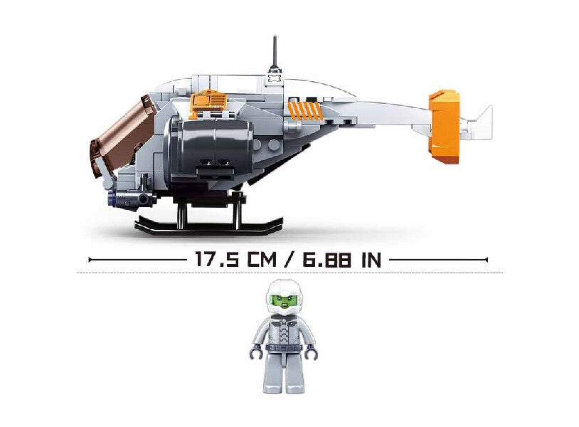 Atomic Storm Uprising, Thunder Aircraft Building Brick Kit (211 pcs)-5