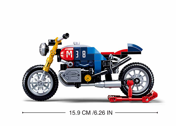 Colorful Motorcycle Building Brick Kit (197 pcs)-5