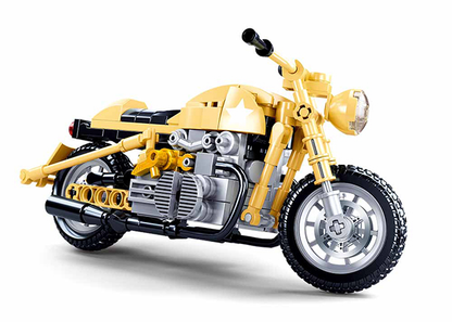 Yellow Motorcycle Building Brick Kit (223 pcs)-2