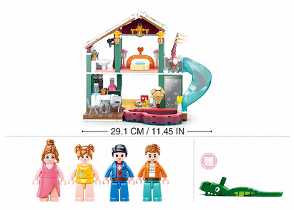 Winter Resort Lodge Building Brick Kit (439 pcs)-5