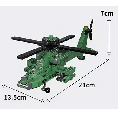 AH-64 Apache Helicopter Building Brick Kit (146 pcs)-2