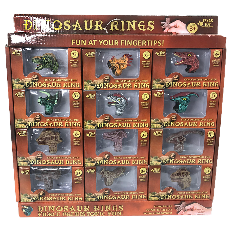 Dinosaur Ring Display Box, x12 Ring Assortment