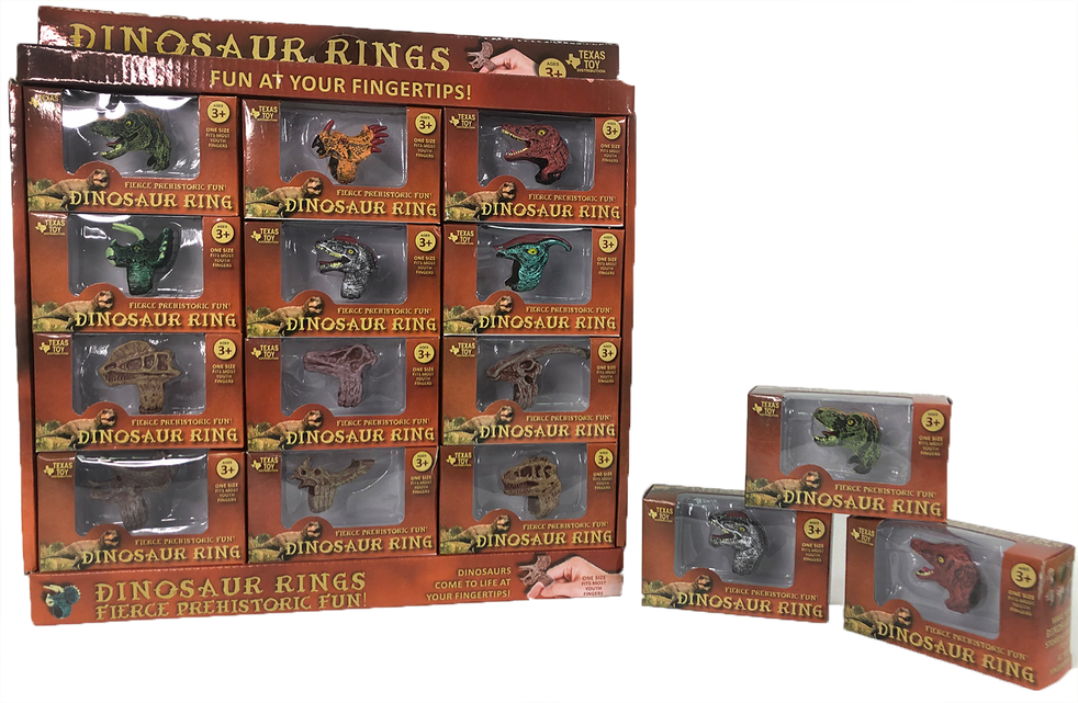 Dinosaur Ring Display Box, x12 Ring Assortment-2