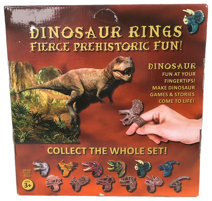 Dinosaur Ring Display Box, x12 Ring Assortment-4