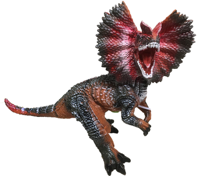 Dilophosaurus 17" Vinyl Dinosaur Figurine with Sound Effects-2