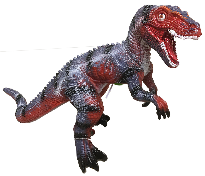 Velociraptor 17" Vinyl Dinosaur Figurine with Sound Effects-2