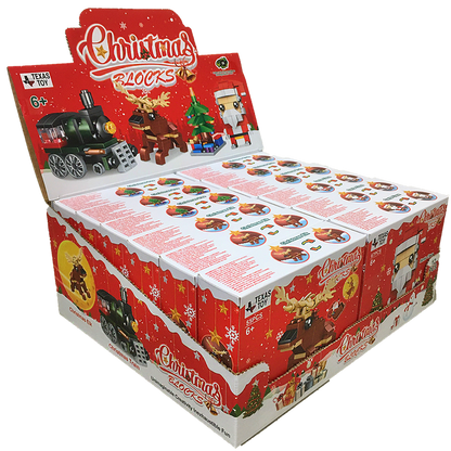 Christmas Blocks Display Set, Stocking Stuffer XMas Brick Kits-2