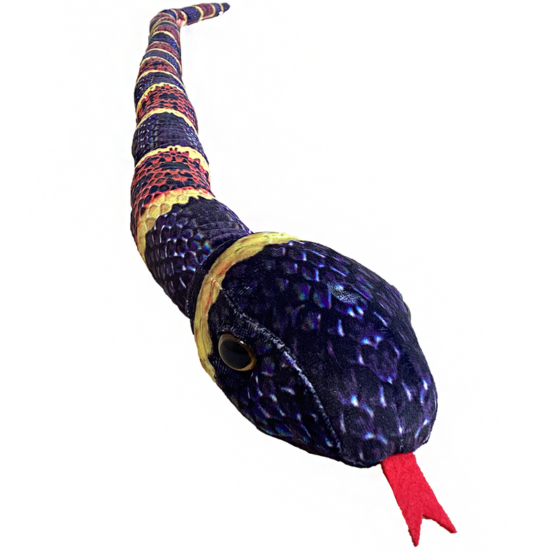 Coral Snake 6.5" Foot Plush Stuffed Animal-3