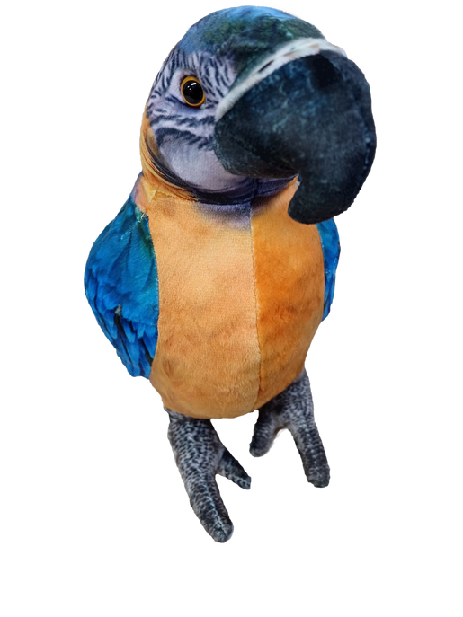 Blue Macaw 9" Plush Stuffed Animal Bird-2