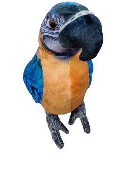 Blue Macaw 9" Plush Stuffed Animal Bird-2