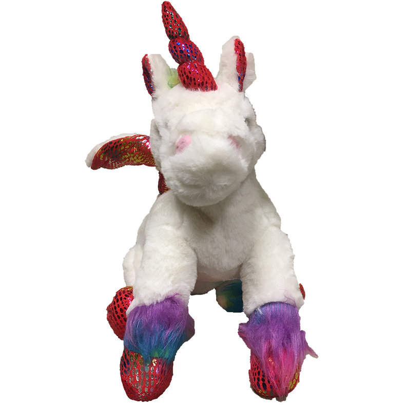 Colorful Unicorn 14" Plush Stuffed Animal-2