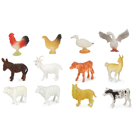 Bulk 3" Farm Ranch Animals Figurines, By the Pound