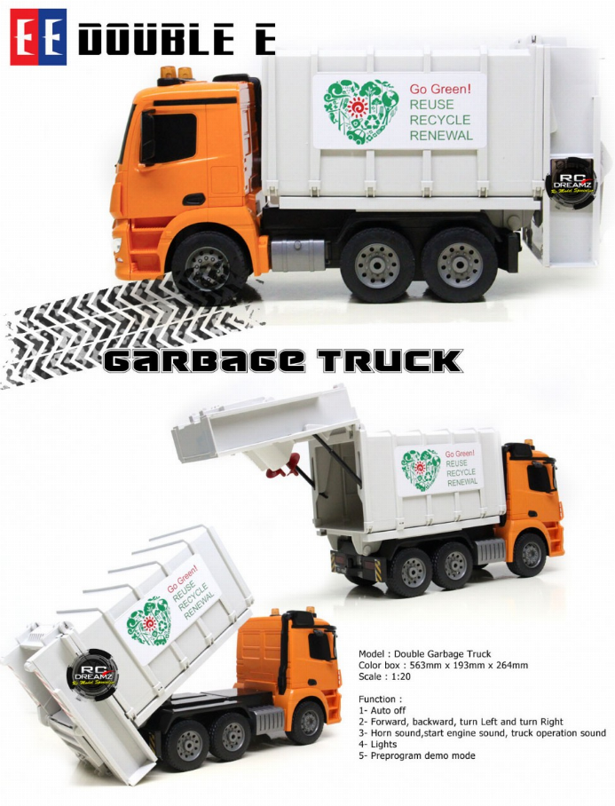 1:20 2.4G Benz Garbage Truck