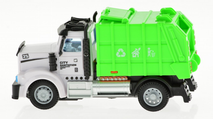 2.4G 1:64 scale RC Garbage Truck with lights and sound-2