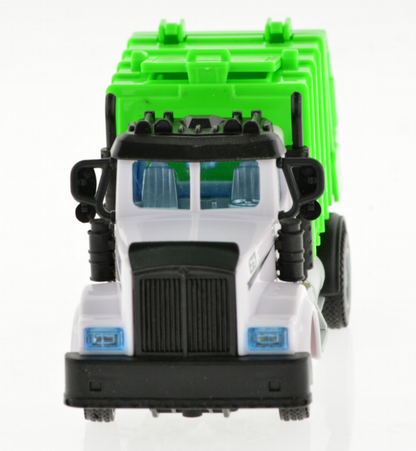 2.4G 1:64 scale RC Garbage Truck with lights and sound-5