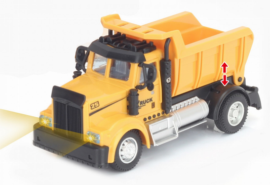 2.4G 1:64 scale RC Engineering Dump Truck with lights and sound