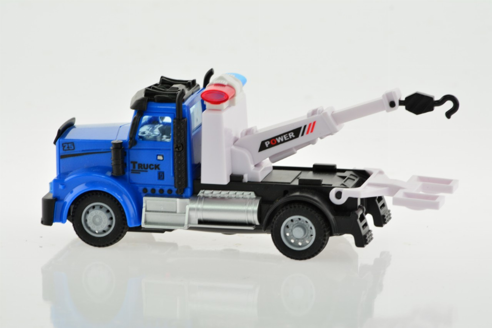 2.4G 1:64 scale RC Transport Tow Truck with lights and sound-3