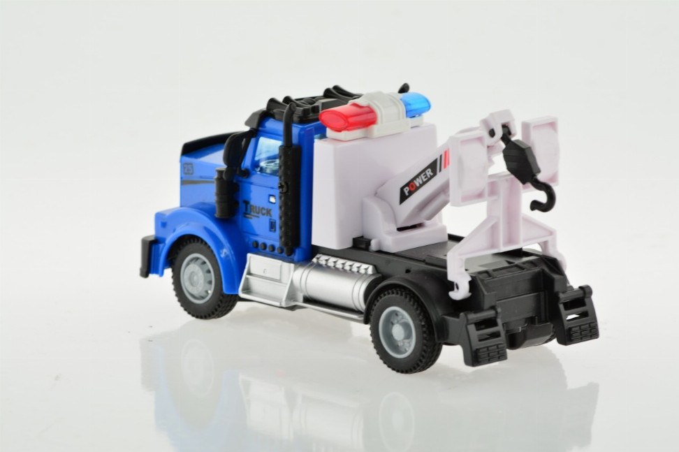 2.4G 1:64 scale RC Transport Tow Truck with lights and sound-5