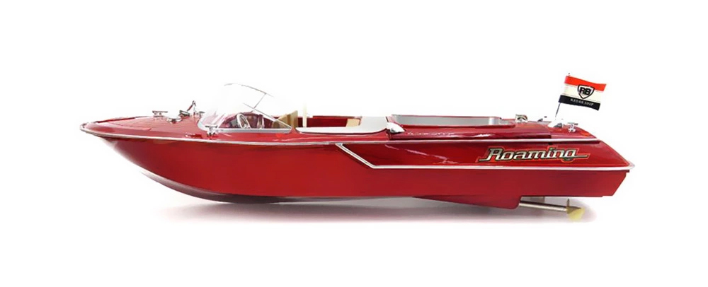 Wood Grain Speed Boat With Dual Motors And 2.4 Ghz Remote-2